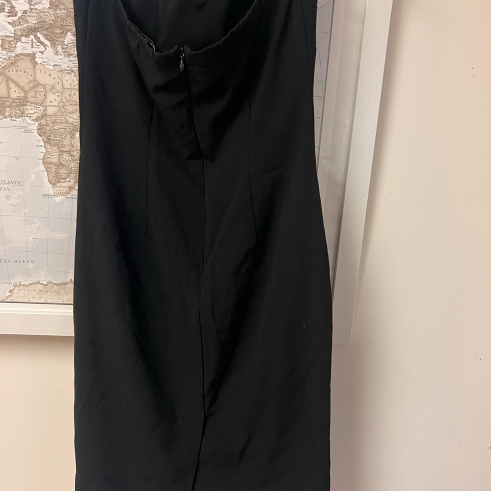 Classic Black Strapless Sheath Dress - Women